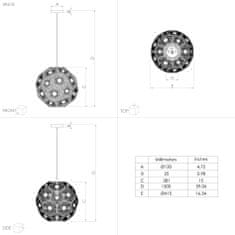 Eglo EGLO Závěsné svítidlo SKOURA 1 39618