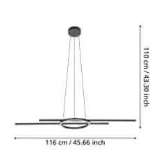 Eglo EGLO Závěsné svítidlo ZILLERIO-Z 900398