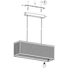 Eglo EGLO Závěsně svítidlo SALLICANO 43559