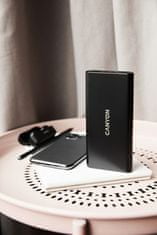 Canyon Záložní zdroj Powerbank 10000 mAh, Micro USB/ USB-C - černá