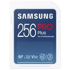 Samsung Paměťová karta PRO Plus SDXC (160R/ 120W) 256 GB + USB adaptér