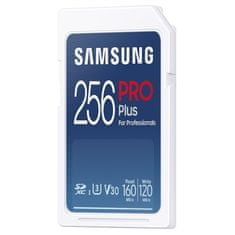 Samsung Paměťová karta PRO Plus SDXC (160R/ 120W) 256 GB + USB adaptér