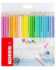 Kores Pastelky trojhranné Kores PASTEL - 24 barev