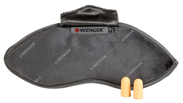 cestovní páska maska na oči Wenger Eyemask & Earplugs černá barva