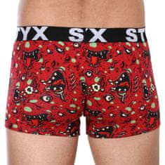 Styx Pánské boxerky art sportovní guma zombie (G1451) - velikost XL