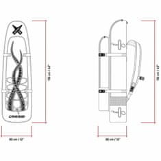 Cressi Batoh na freedivingové ploutve PIOVRA XL 112 x 30 x 30 cm černá