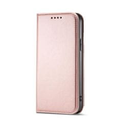 OEM Magnet Card Case elegantní knížkové pouzdro s venkovní kapsou na Samsung Galaxy S23 ULTRA 5G Pink