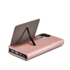 OEM Magnet Card Case elegantní knížkové pouzdro s venkovní kapsou na Samsung Galaxy S23 ULTRA 5G Pink