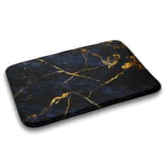 tulup.cz Předložka do koupelny Navy blue marble 75x45 cm Bílá