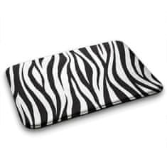 tulup.cz Koberec do koupelny Zebra pruhy 75x45 cm Bílá