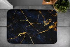 tulup.cz Předložka do koupelny Navy blue marble 75x45 cm Bílá