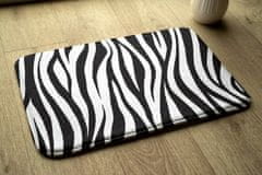 tulup.cz Koberec do koupelny Zebra pruhy 75x45 cm Bílá