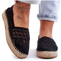 Dámské ažurové espadrilky Black One Lover velikost 39