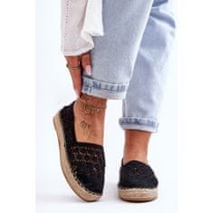 Dámské ažurové espadrilky Black One Lover velikost 39