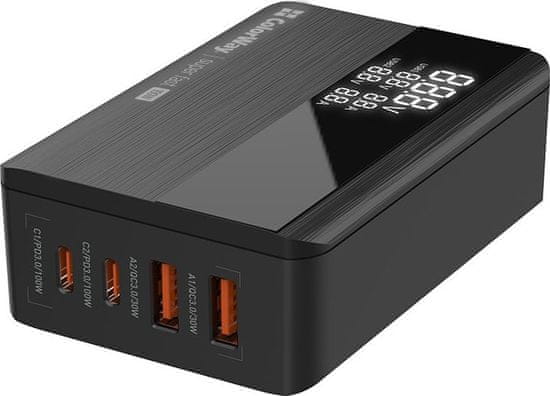 FORTRON COLORWAY USB nabíječka/ 2x USB-A/ 2x USB-C/ 100W/ Černá