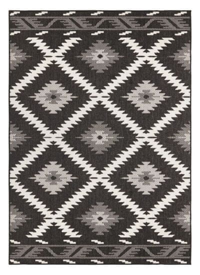 NORTHRUGS Kusový koberec Twin Supreme 103429 Malibu black creme – na ven i na doma