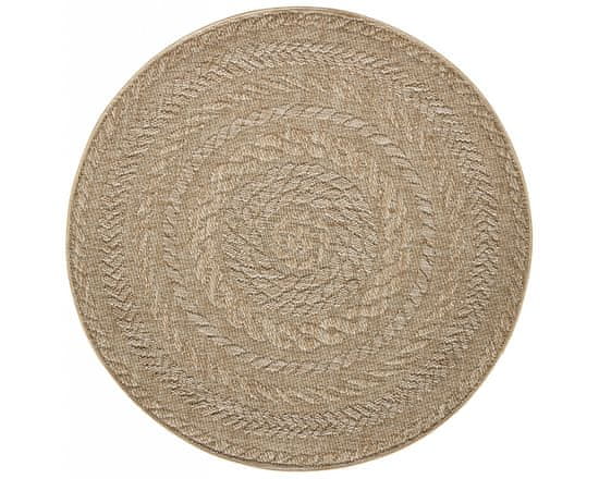 NORTHRUGS Kusový koberec Forest 103998 Beige/Brown – na ven i na doma