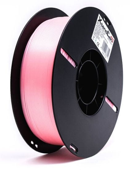 XtendLan tisková struna (filament), PLA, 1,75mm, 1kg, svítící růžový (3DF-LPLA1.75-PK 1kg)