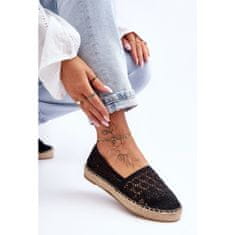 Dámské ažurové espadrilky Black One Lover velikost 39