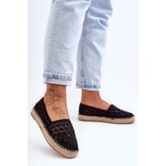 Dámské ažurové espadrilky Black One Lover velikost 39