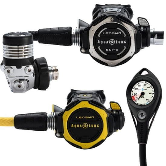 AQUALUNG automatika LEGEND 3 ELITE DIN + OCTOPUS LEGEND 3 + MANOMETR AL50 + REGULATOR BAG EXPLORER