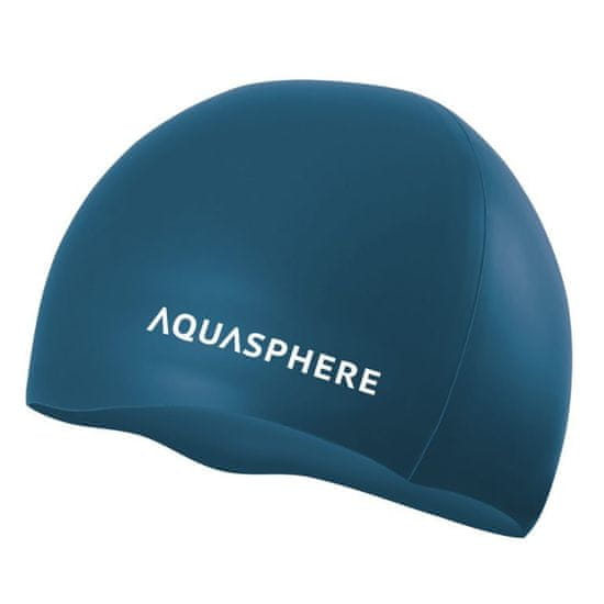 Aqua Sphere plavecká čepice PLAIN SILICONE CAP - zelená/bílá