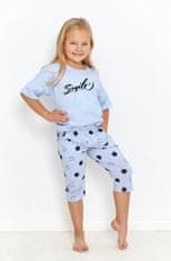 TARO Dívčí pyžamo Taro 2903 kr/r Chloe 104-116 L23 modrá 110