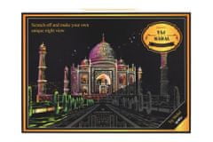 SMT Creatoys Škrabací obrázek barevný Taj Mahal 40,5x28,5cm A3 v sáčku