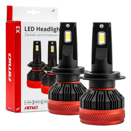 AMIO LED žárovky hlavního svícení X3 Series H7 AMiO