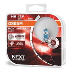 Osram Halogenová žárovka Osram H8 12V 35W PGJ19-1 NIGHT BREAKER LASER +150% / 2ks