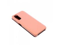 Bomba Zrcadlový silikonový otevírací obal pro Samsung - růžový Model: Galaxy S20