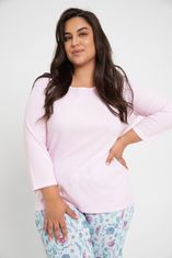 TARO Dámské pyžamo Taro Amora 3008 3/4 2XL-3XL Z24 světle růžová XXL