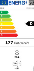 Romo MRAZNIČKA VOLNĚ STOJÍCÍ RFN3204WD + 4 roky záruka po registraci