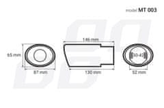 AMIO Koncovky výfuků MT 003