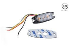 AMIO Výstražné osvětlení oranžové 3x3W LED R65 R10 12 / 24V IP67