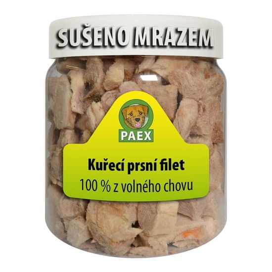 Paex Kuřecí prsní filet, mrazem sušený 80 g Váha: 80 g