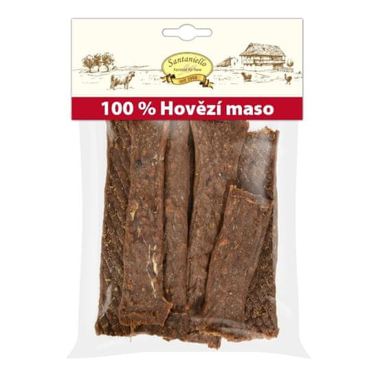 Santaniello Plátky z hovězího masa pro psy 100 g Váha: 100 g