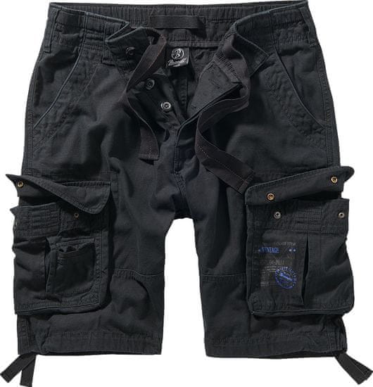 BRANDIT kraťasy Pure Vintage Shorts Černé Velikost: 4XL