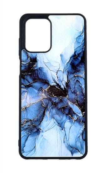 TopQ Kryt Marble Motorola Moto G73 pevný Smoky Blue 98187