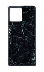 TopQ Kryt Marble Motorola Edge 30 Fusion pevný Smoky Black 97959