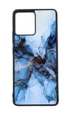 TopQ Kryt Marble Motorola Edge 30 Fusion pevný Smoky Blue 97953