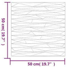 Vidaxl Nástěnné panely 24 ks černé 50 x 50 cm EPS 6 m² kámen