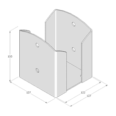 DOMAX PSPW 140 Patka sloupku 142x200x3,0