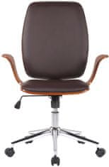 Sortland Kancelářská židle Burbank - ohýbané dřevo ořech | hnědá