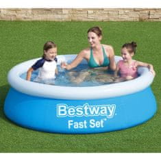 shumee Bestway Nafukovací bazén Fast Set s příslušenstvím 183 x 51 cm modrý