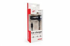 AMIO Nabíječka do auta 12/24V Micro + 2x USB 2.4A PCH PRO-01