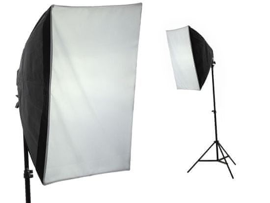 iShoot SOFTBOX 40x40cm + lampa + žárovka 325 65W + stativ