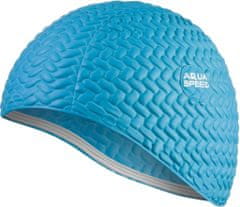 Aqua Speed AQUA SPEED Kšiltovka na plavání pro dlouhé vlasy Bombastic Tic-Tac Blue OS
