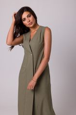 BeWear Šaty BeWear B254 Olive XL