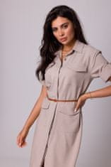 BeWear Šaty BeWear B258 Beige XXL